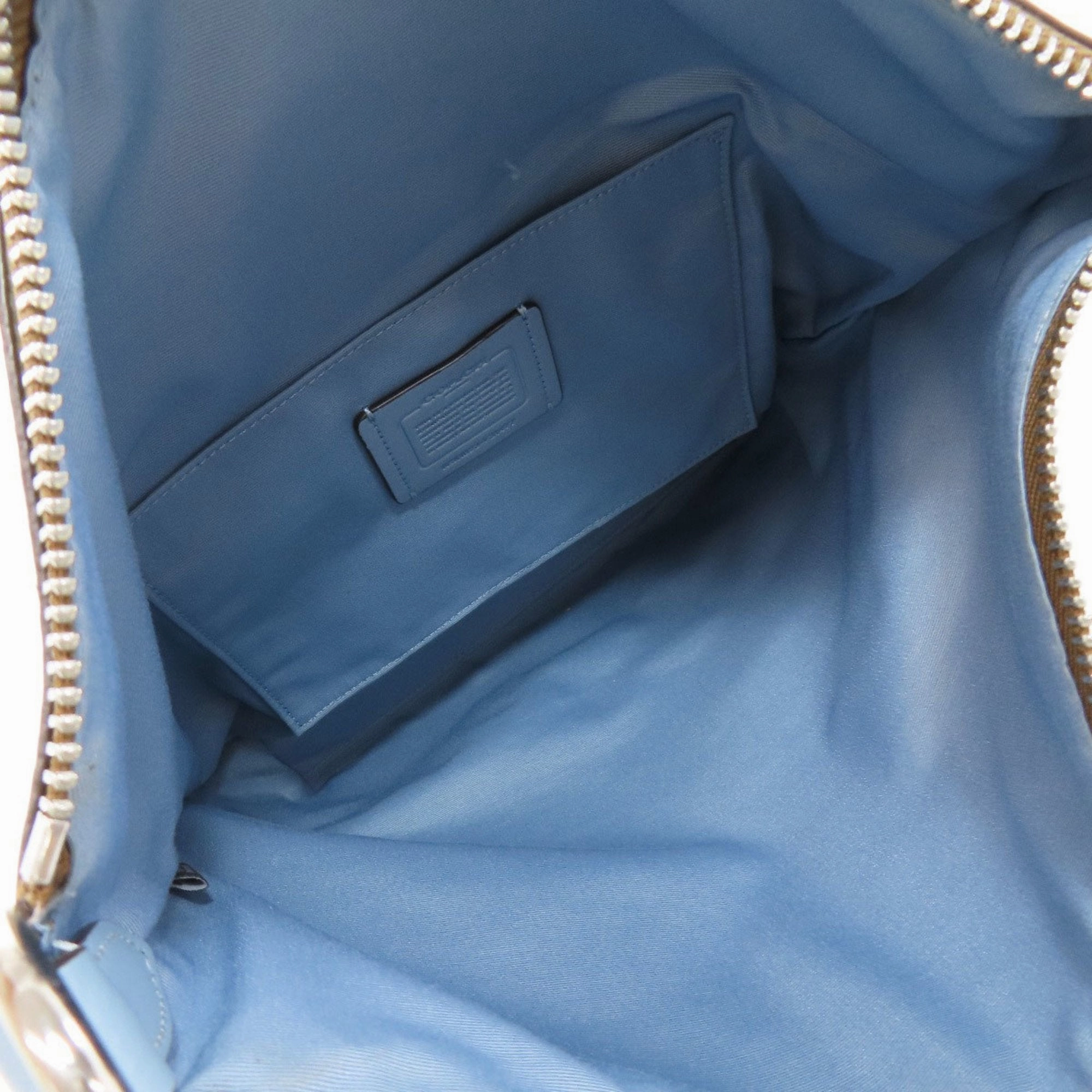 Coach  blue Pvc Shoulder Bag (Pre-Owned)