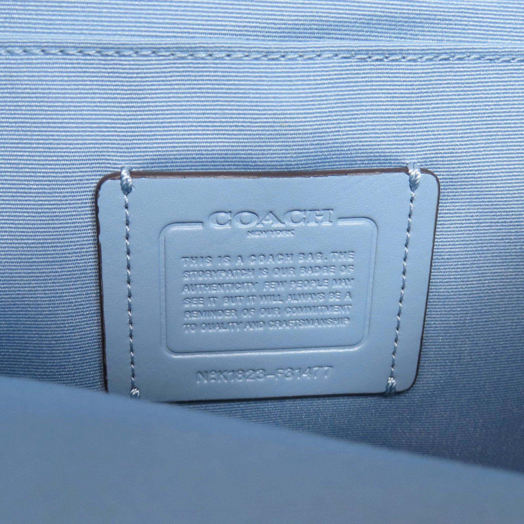 Coach  blue Pvc Shoulder Bag (Pre-Owned)
