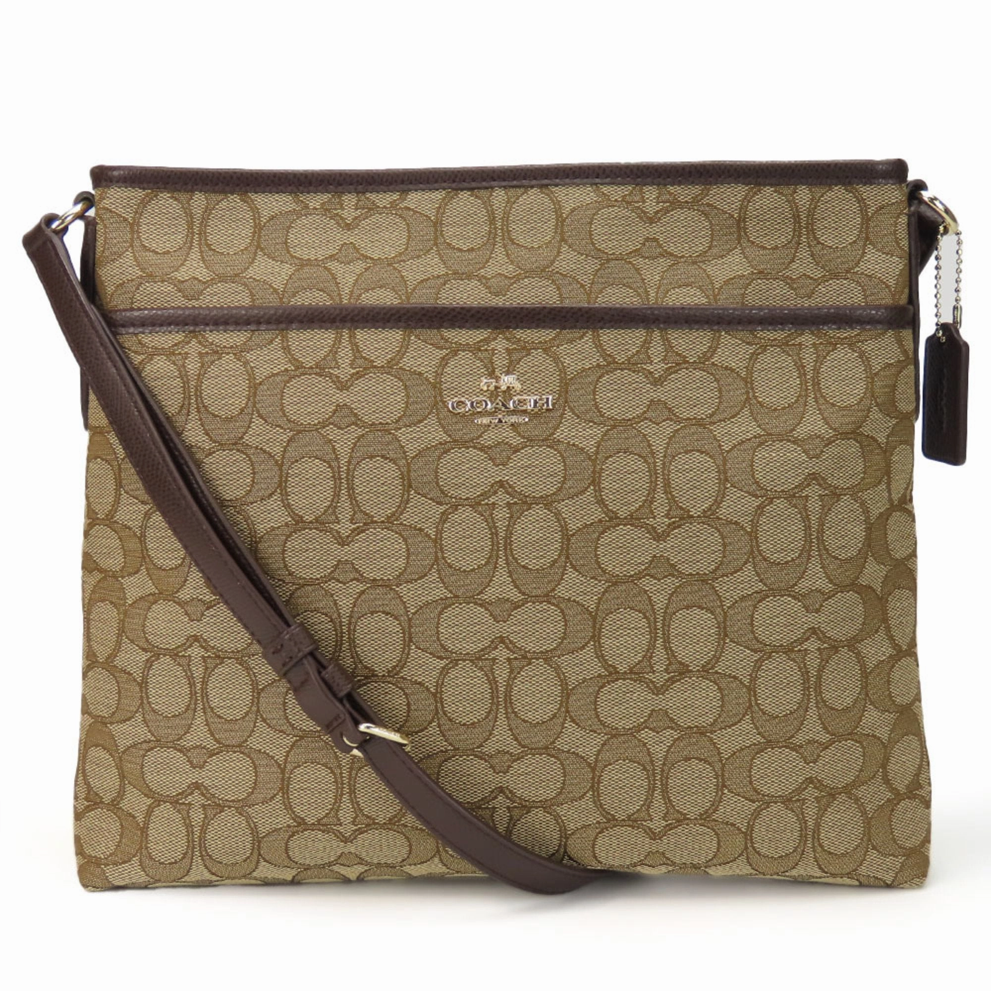 Coach Canvas Leather Shoulder Bag (Pre-Owned)