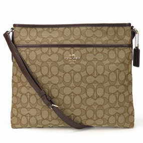 Coach Canvas Leather Shoulder Bag (Pre-Owned)