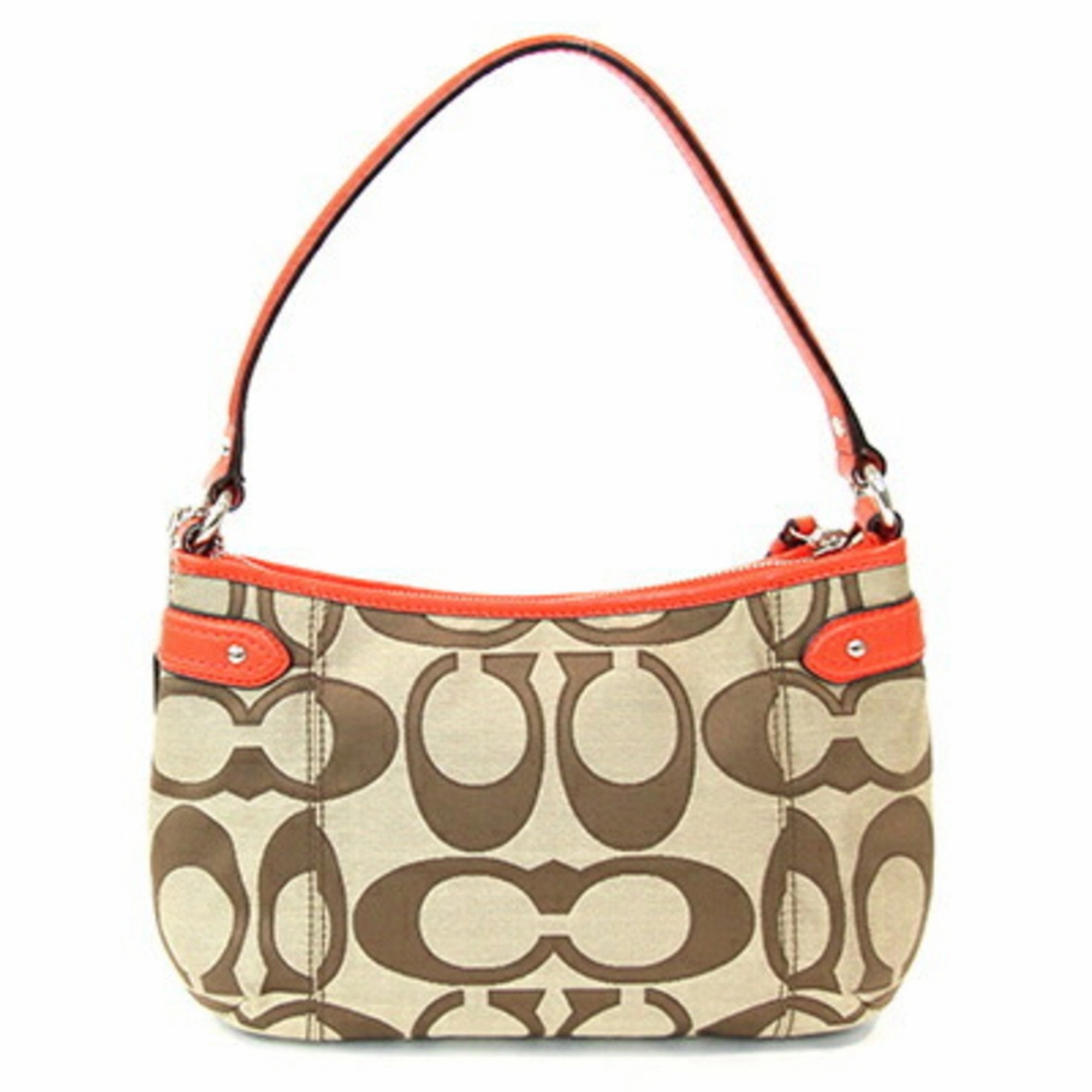 Coach  Color Canvas Leather Shoulder Bag (Pre-Owned)