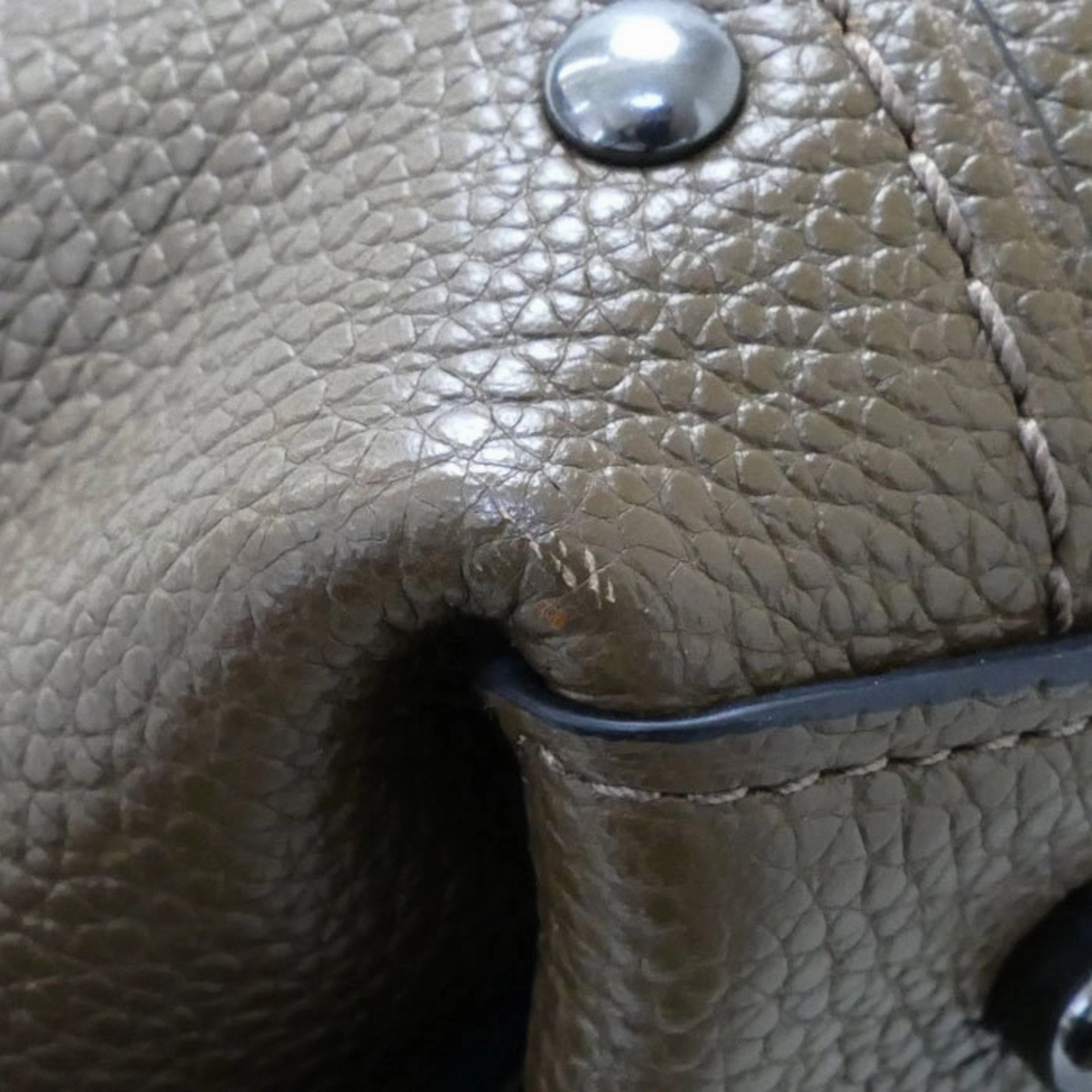Coach Edie  Leather Shoulder Bag (Pre-Owned)