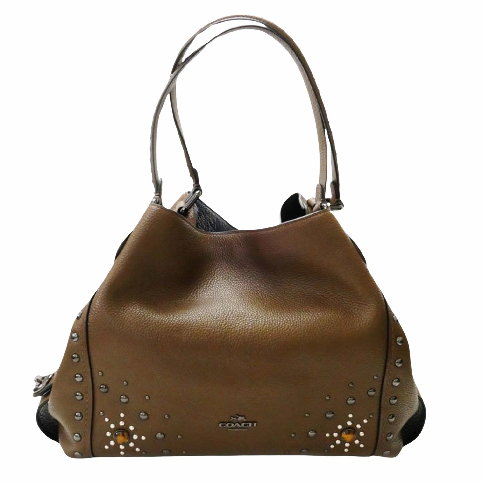 Coach Edie  Leather Shoulder Bag (Pre-Owned)