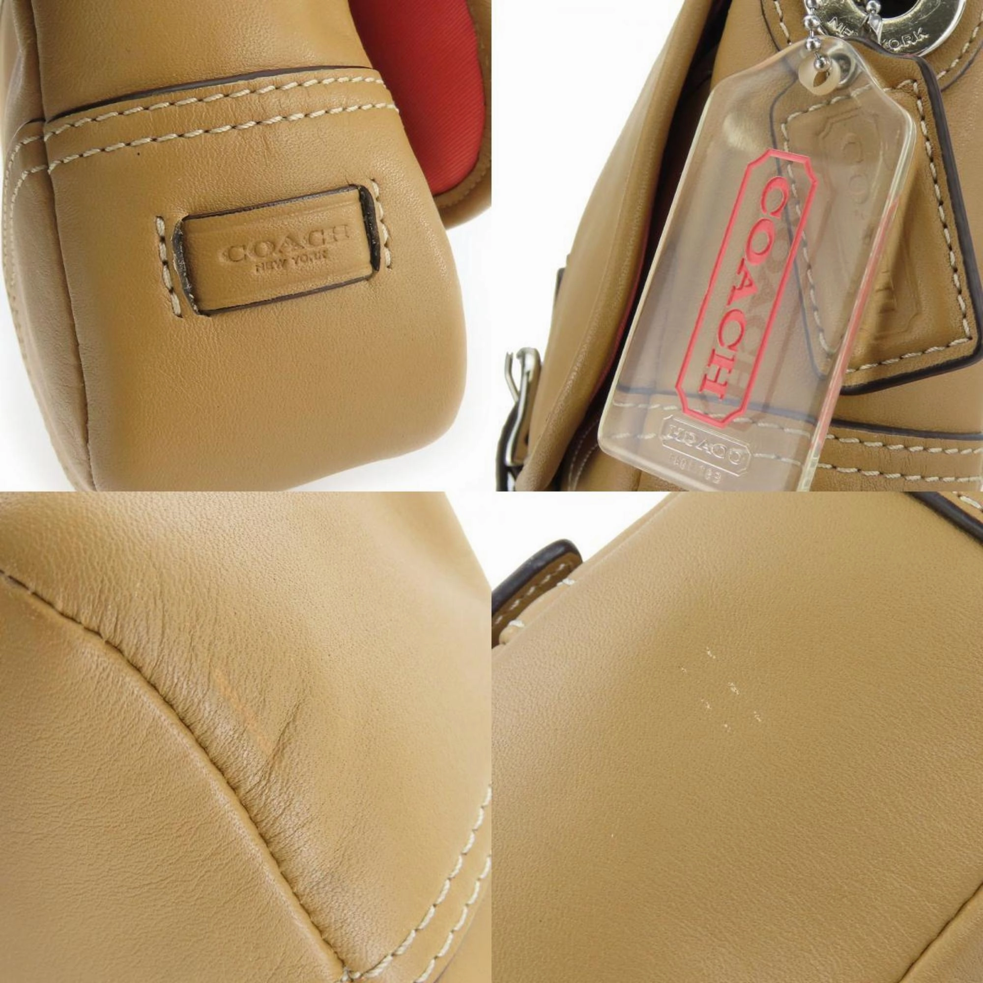Coach  Leather Pochette Shoulder Bag (Pre-Owned)