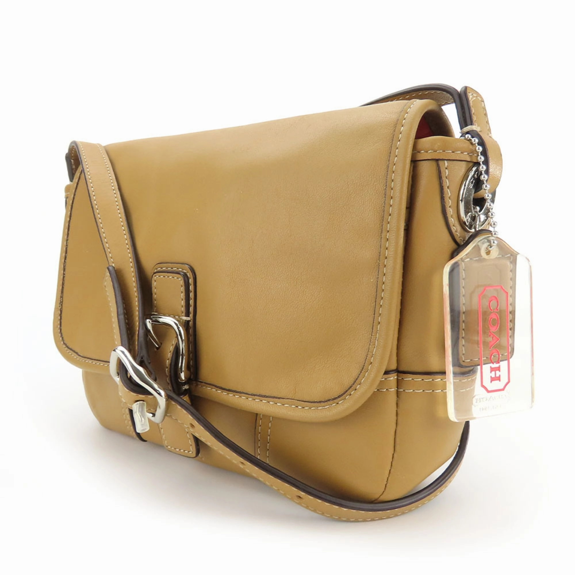 Coach  Leather Pochette Shoulder Bag (Pre-Owned)