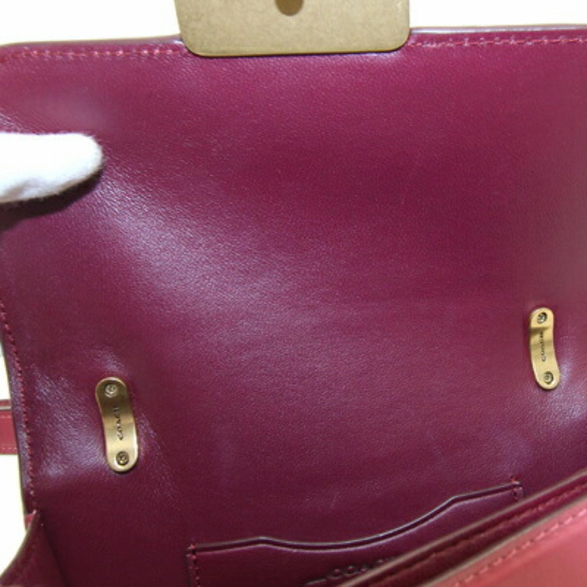 Coach Leather Pochette Shoulder Bag (Pre-Owned)
