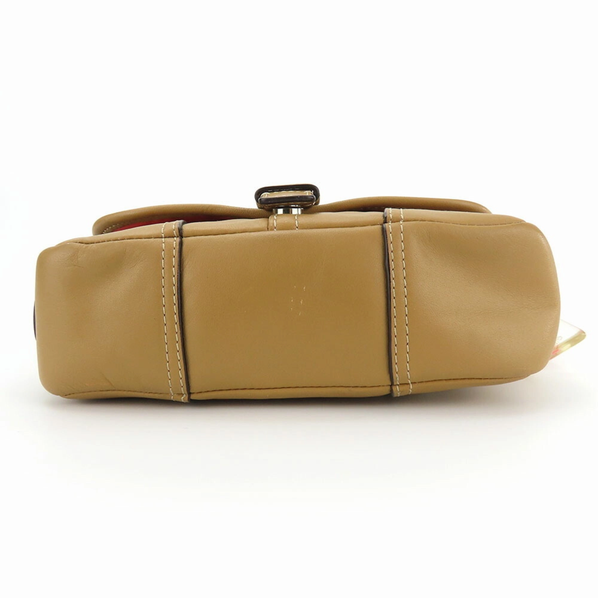 Coach  Leather Pochette Shoulder Bag (Pre-Owned)