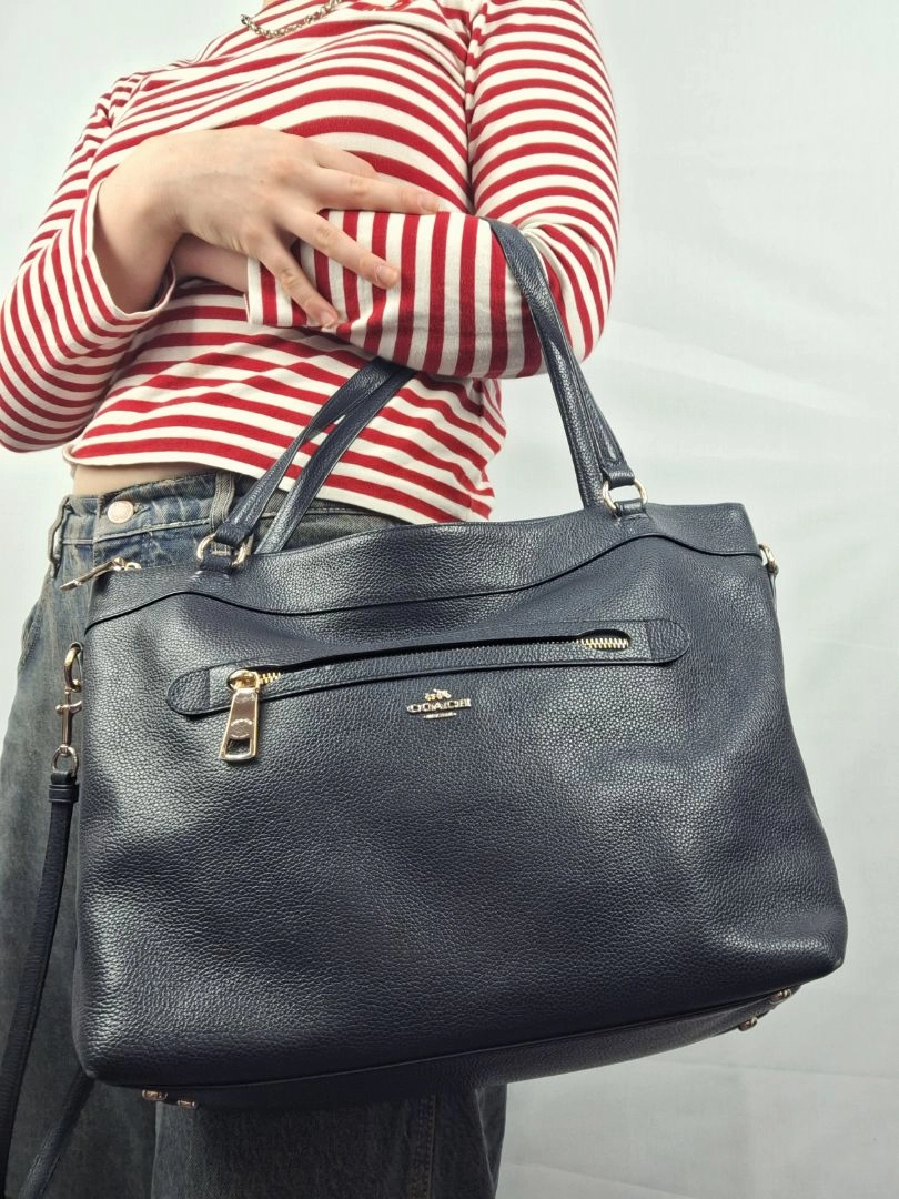 Coach Navy Tyler Everyday Work Essential Bag