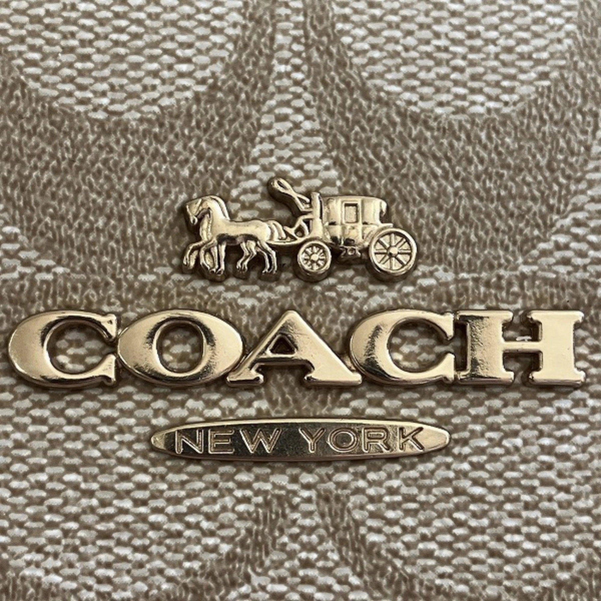 Coach Pvc Leather Shoulder Bag (Pre-Owned)