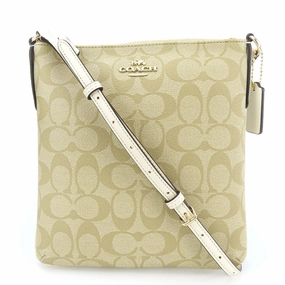 Coach Signature  Off- Pvc Leather Shoulder Bag (Pre-Owned)