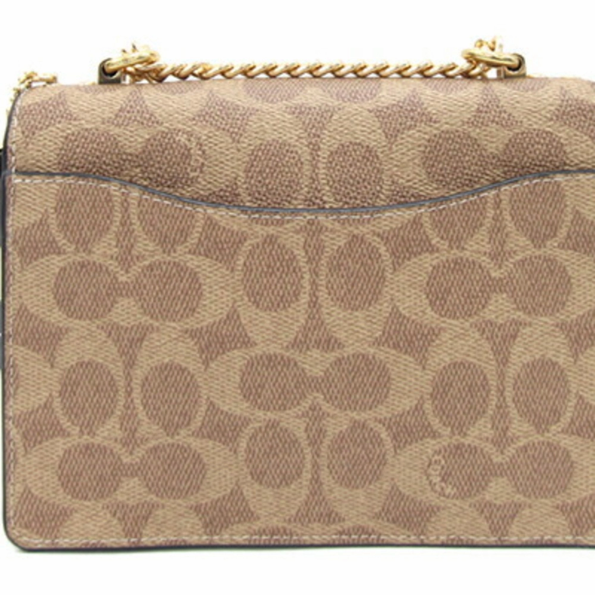 Coach Signature  Pvc Leather Shoulder Bag (Pre-Owned)