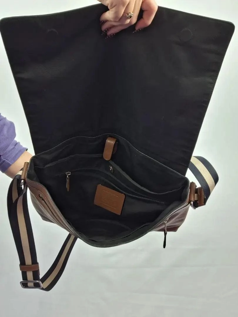 Coach Soft Leather Messenger Bag Size One Size