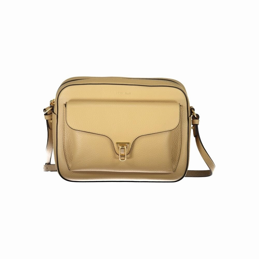Coccinelle Beige Leather Women's Handbag