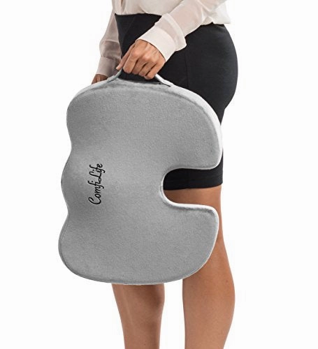 ComfiLife Premium Comfort Seat Cushion - Non-Slip Orthopedic 100% Memory Foam Coccyx Cushion for Tailbone Pain - Cushion for Office Chair Car Seat - Back Pain & Sciatica Relief