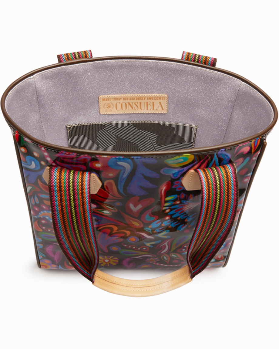 Consuela | Sophia Black Swirly Classic Tote