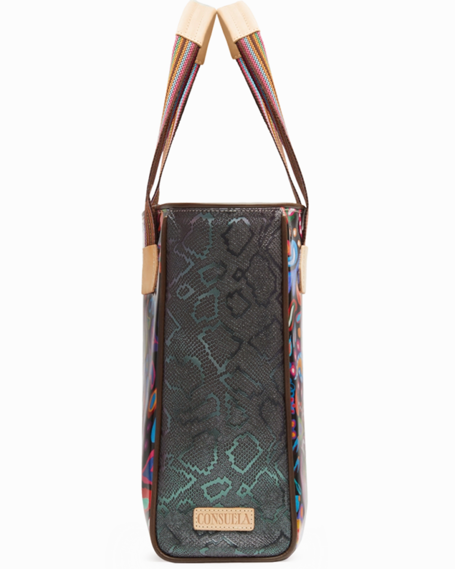 Consuela | Sophia Black Swirly Classic Tote