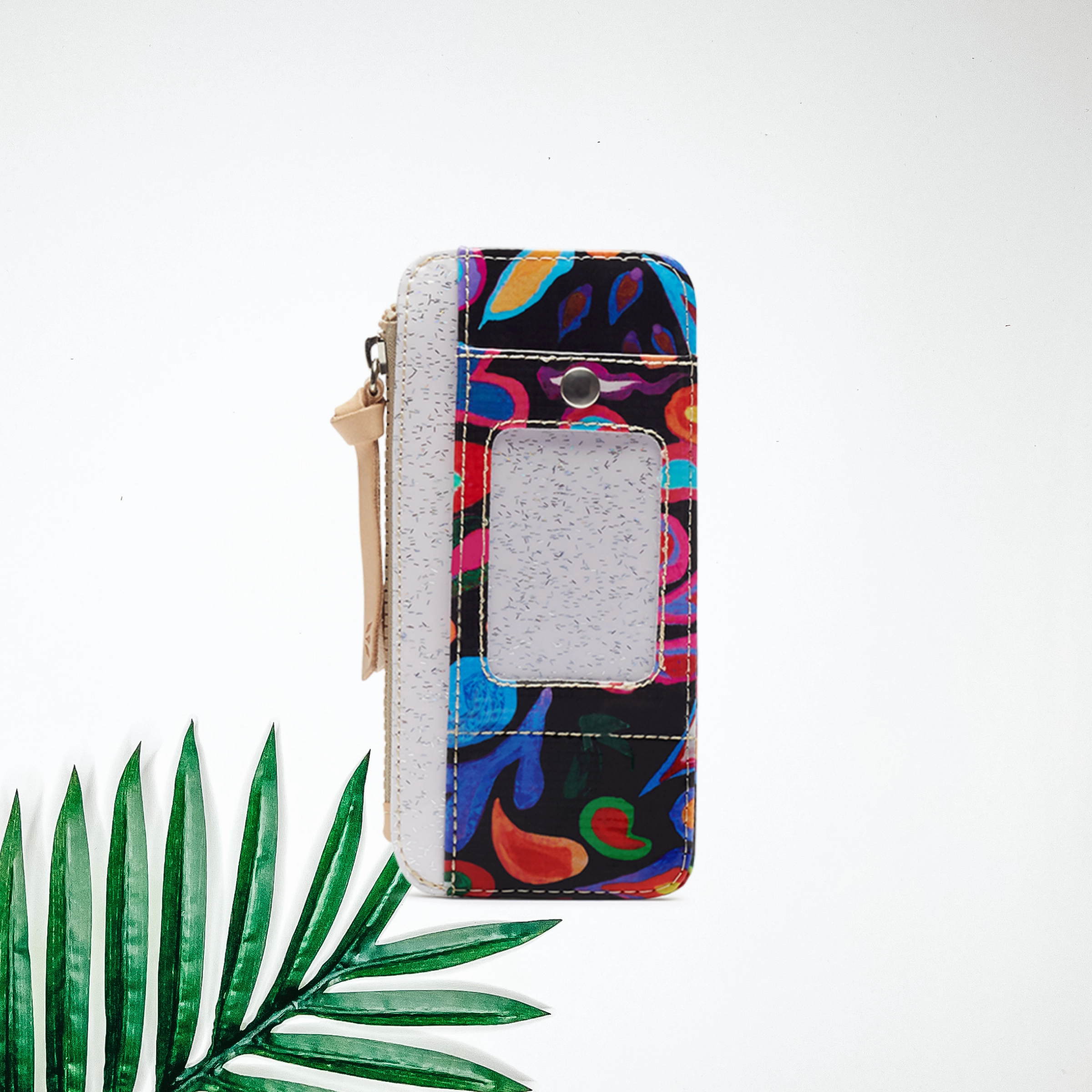 Consuela | Sophie Black Swirly Card Organizer
