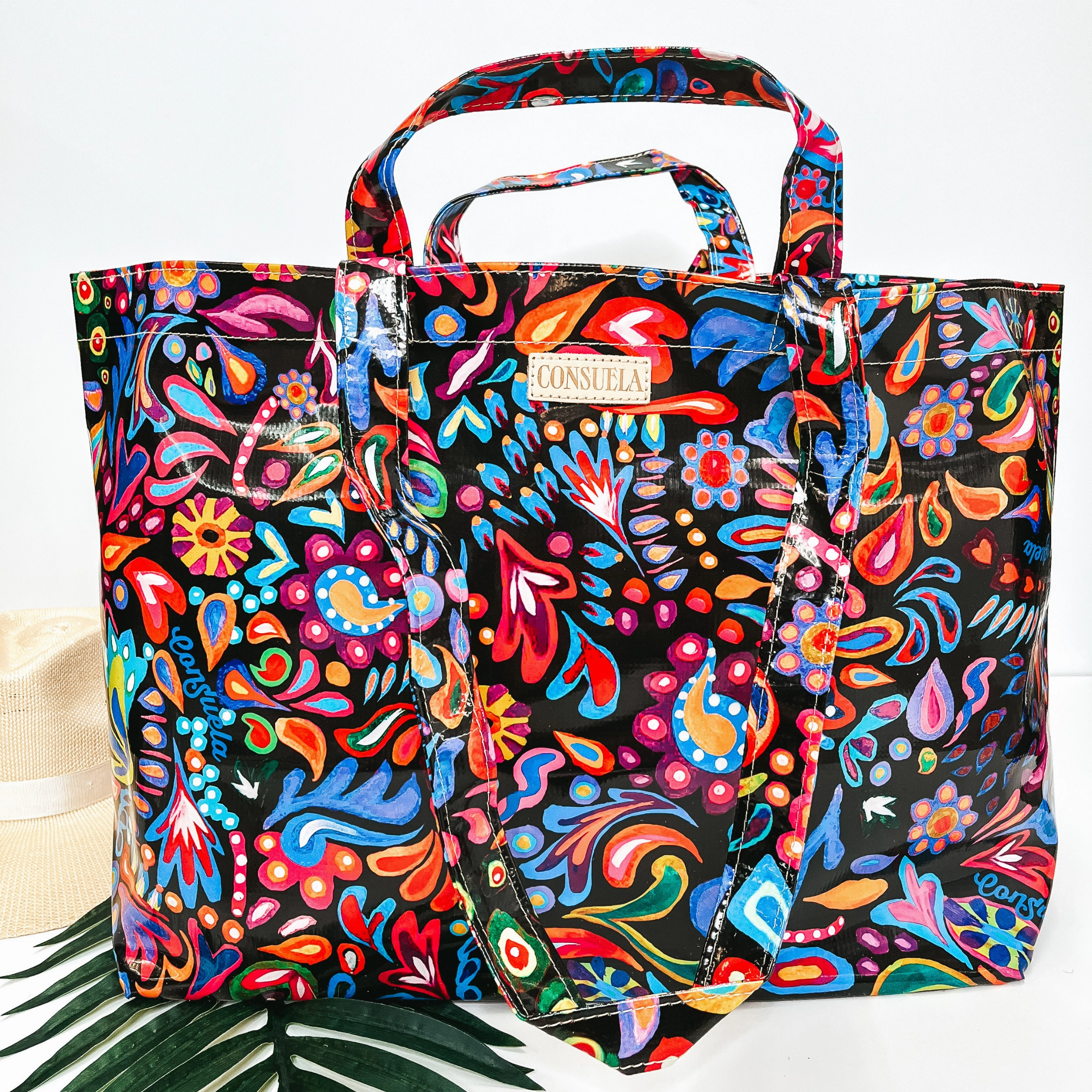 Consuela | Sophie Black Swirly Grab n' Go Jumbo Bag