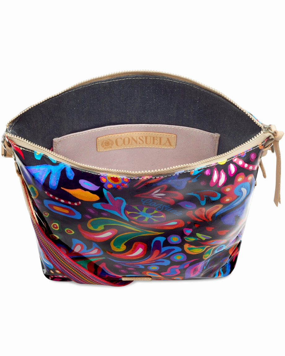 Consuela | Sophie Black Swirly Hobo Bag