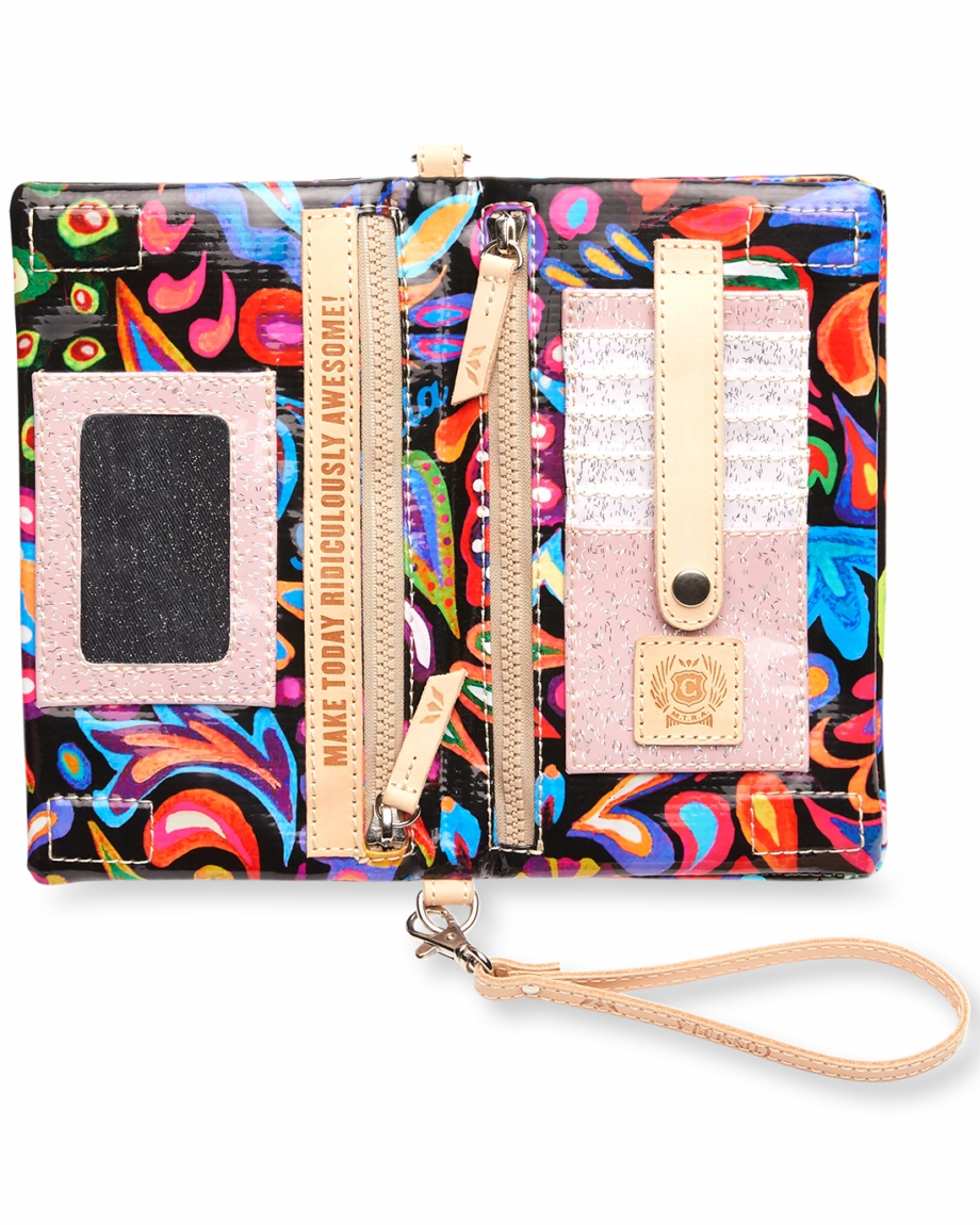 Consuela | Sophie Black Swirly Uptown Crossbody Bag