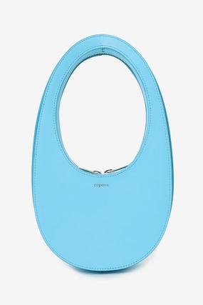 Coperni Blue Leather Mini Swipe Bag