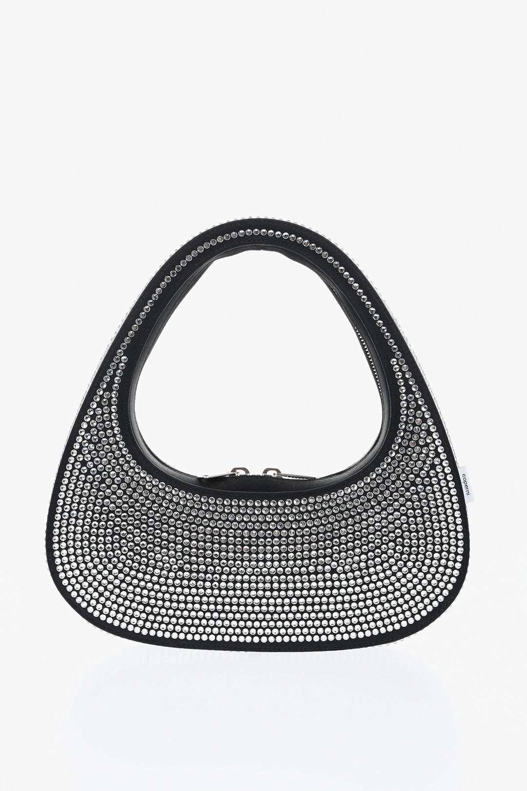 Coperni Satin Effect Baguette Bag With Rinestone Applications