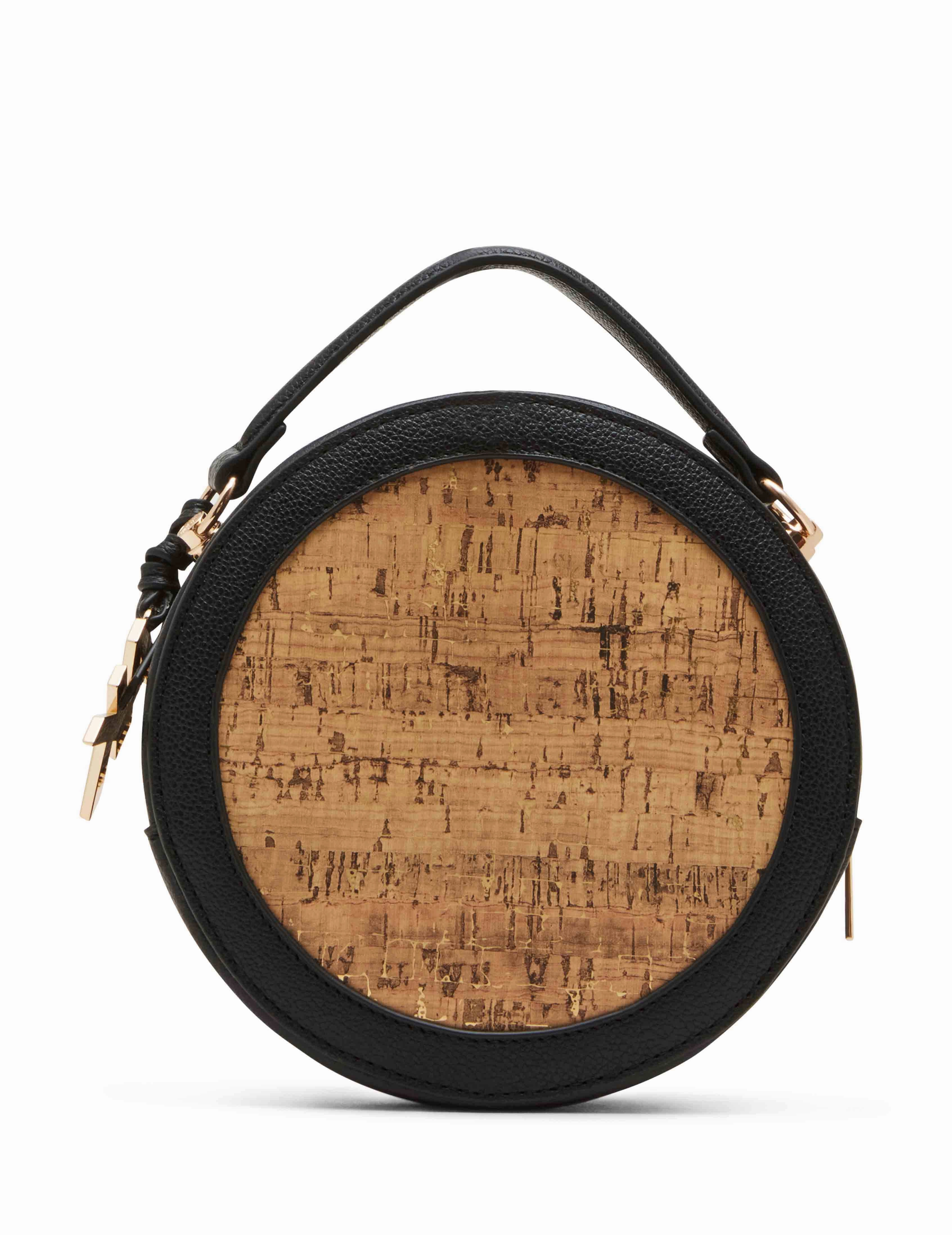 Cork Circle Bag with Convertible Strap