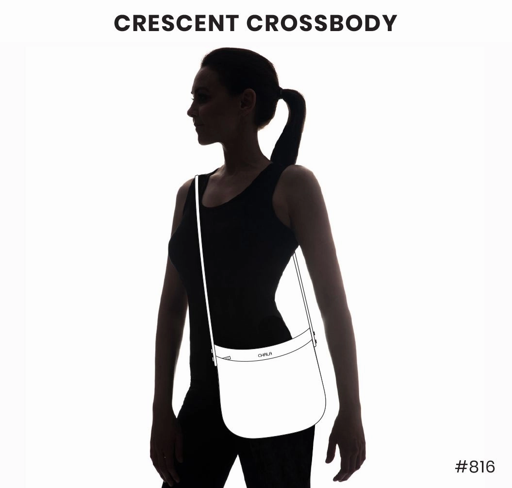 Crescent Crossbody - Red Rose