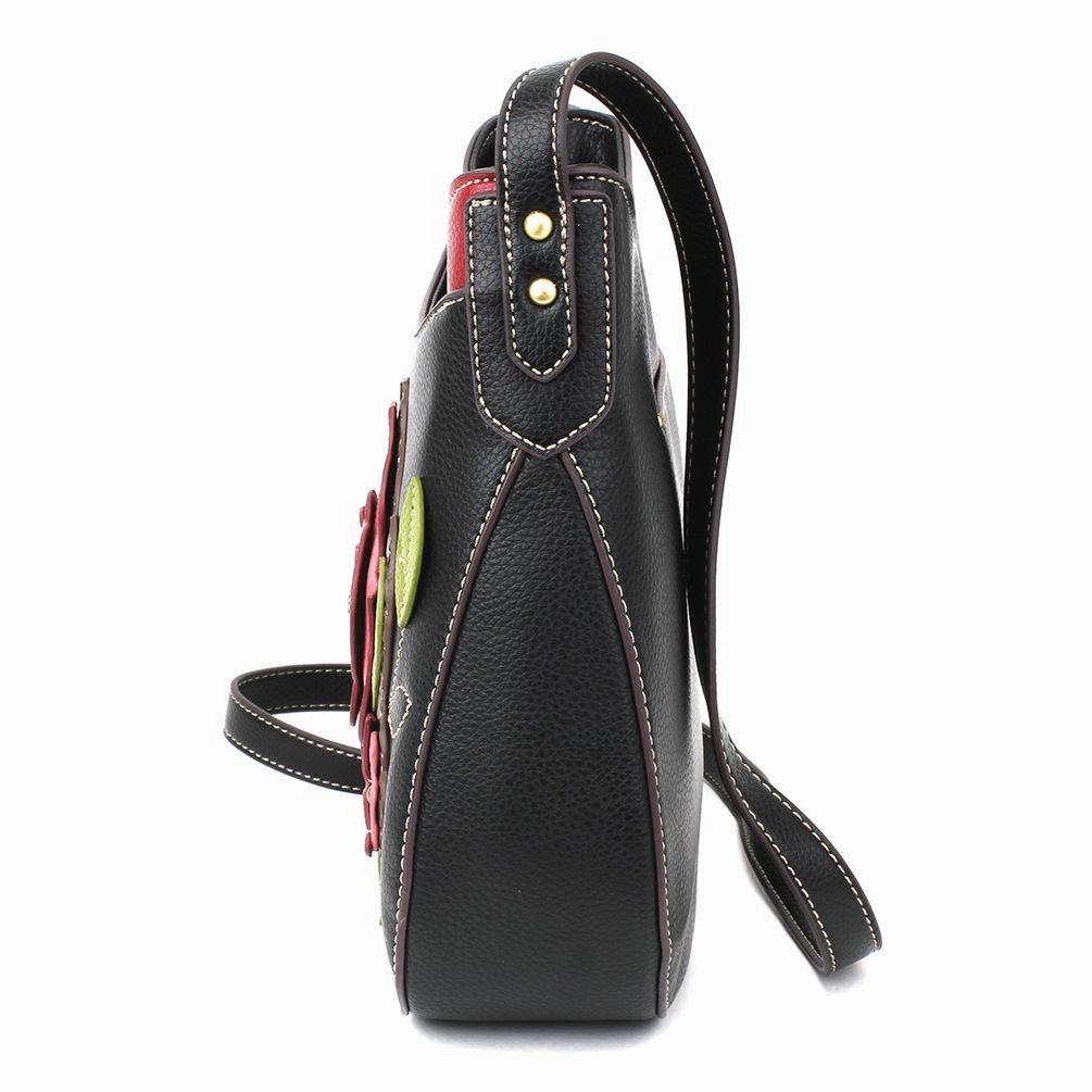 Crescent Crossbody - Red Rose