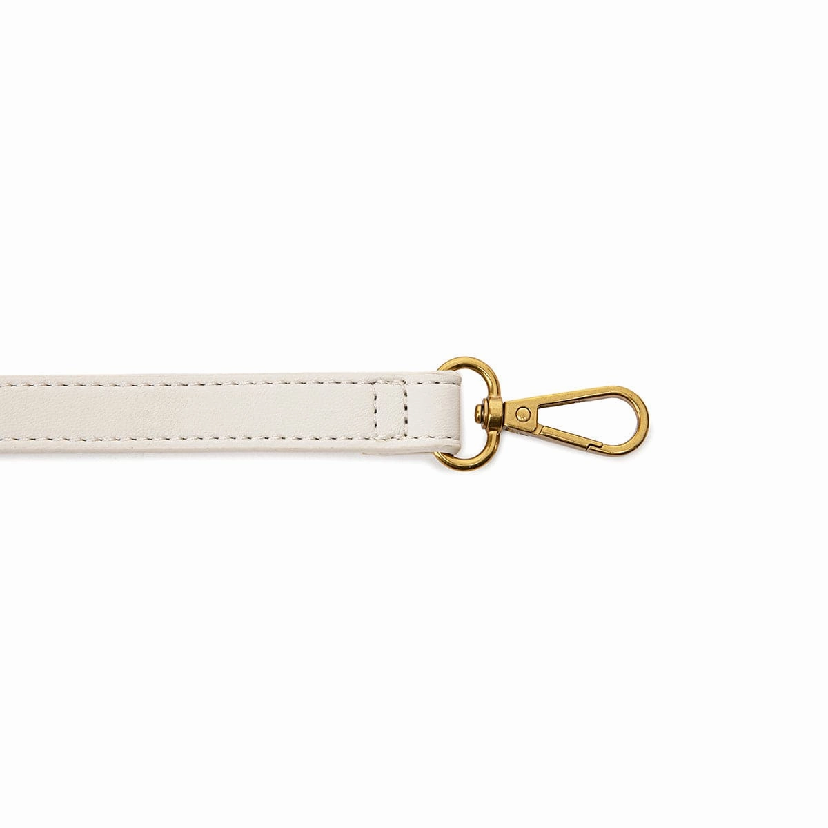 Crescent Vegan Leather Crossbody Bag | Coconut Cream Pleated