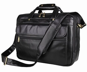 Crossbody Bag, Berchirly Genuine Leather Tote Briefcase Shoulder Laptop Bag