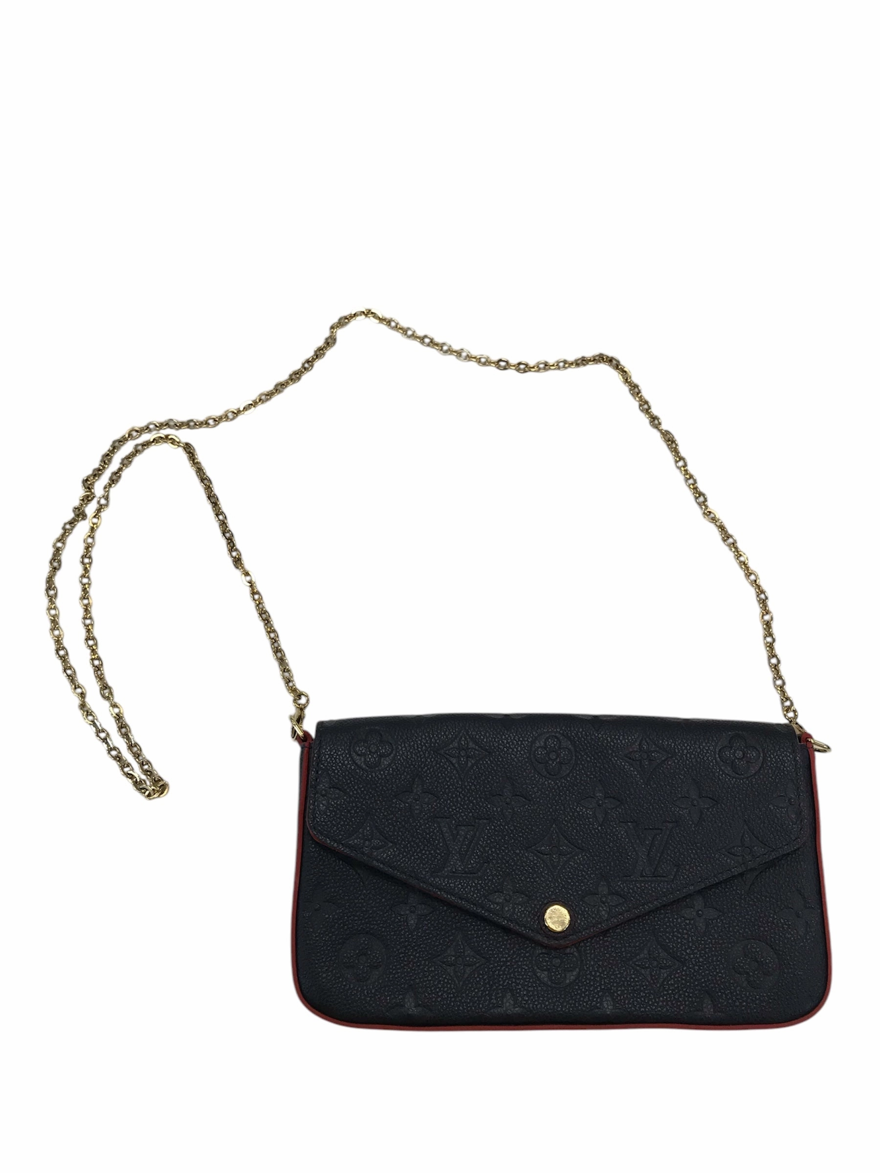 Crossbody Luxury Designer By Louis Vuitton In Blue & Red, Size:Small