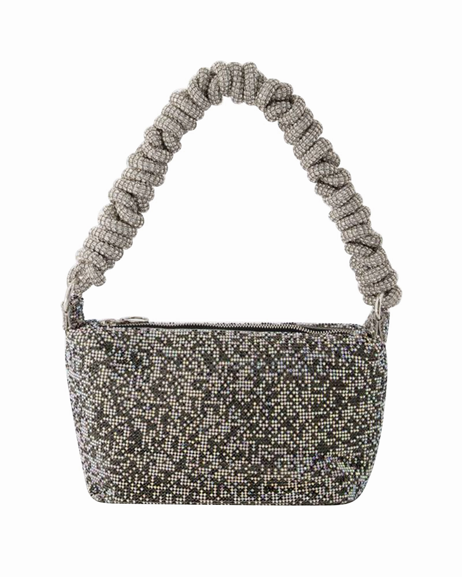 Crystal Mesh Bag - Kara - Polyester - Black Pixel