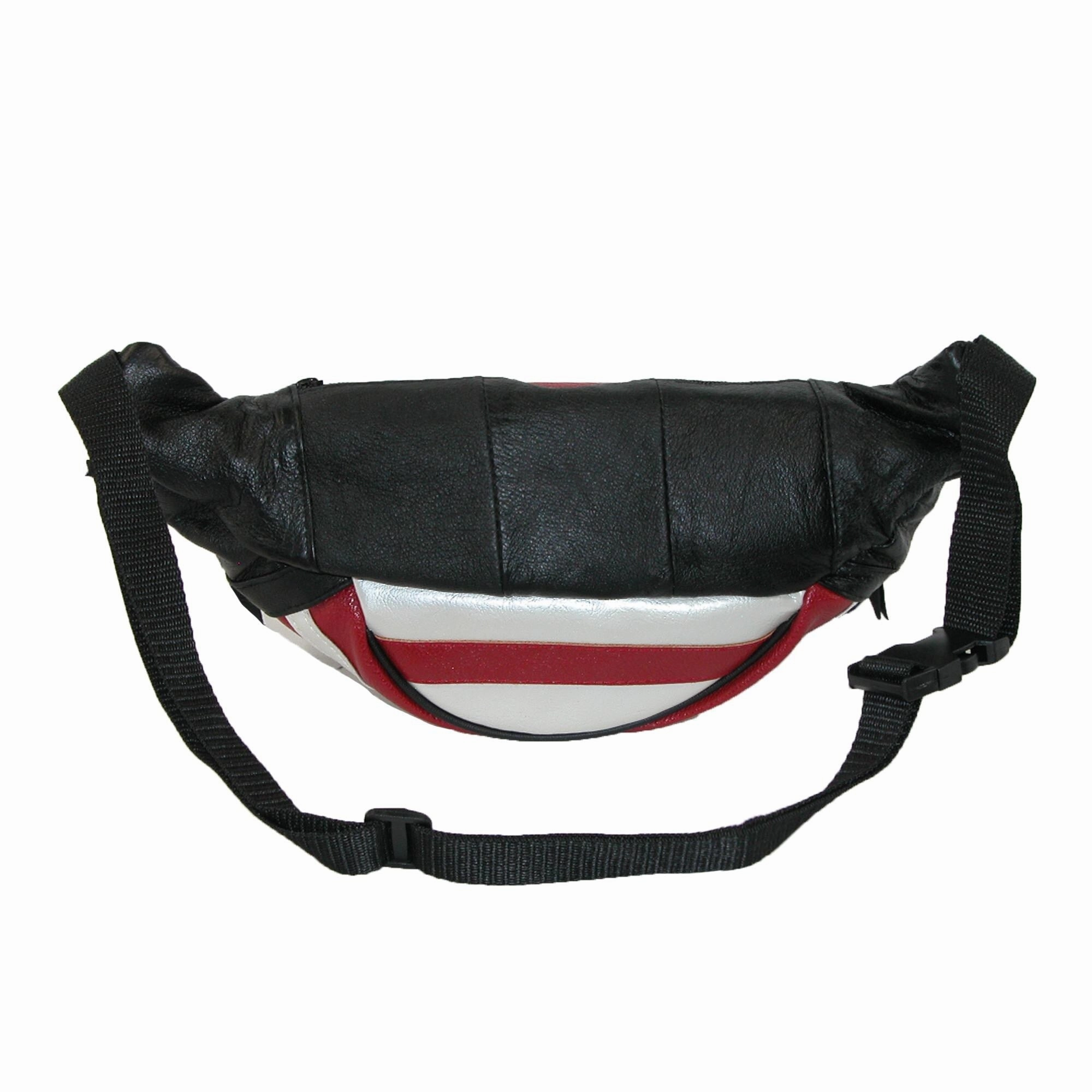 CTM Leather Patriotic American Flag waist Waist Pack - one size