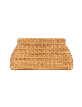 Cult Gaia Lillia Mini Raffia Clutch