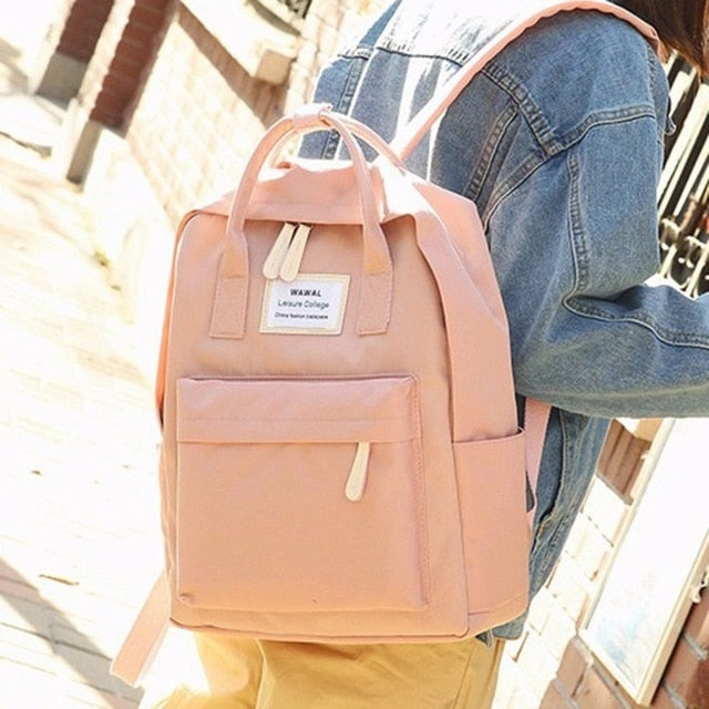 Cute Canvas fashion Backpack female kanken backpack design for girls leisure travel school  bags