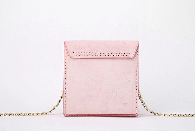 Cute Leather Womens Mini Chain Crossbody Purse Makeup Tiny Chain Shoulder Bags for Women