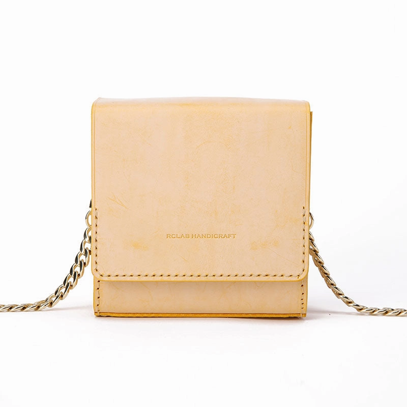 Cute Leather Womens Mini Chain Crossbody Purse Makeup Tiny Chain Shoulder Bags for Women