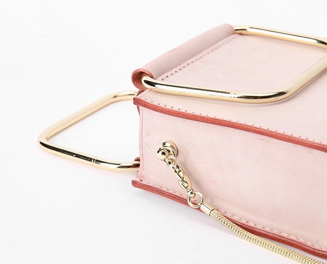Cute Leather Womens Mini Chain Purse Handbags Chain Shoulder Bag for Women