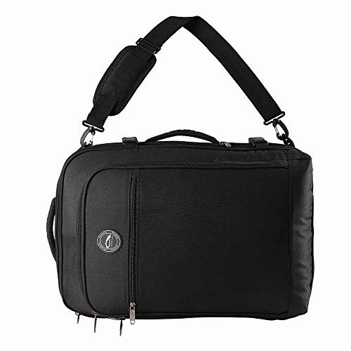 CX Luggage Expandable Travel Backpack - 22x14x9 Expanding to 22x14x10 - Laptop Sleeve Within - Lightweight Travel Backpack For International Travel (Black)