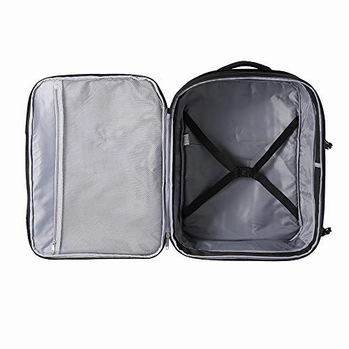 CX Luggage Expandable Travel Backpack - 22x14x9 Expanding to 22x14x10 - Laptop Sleeve Within - Lightweight Travel Backpack For International Travel (Black)
