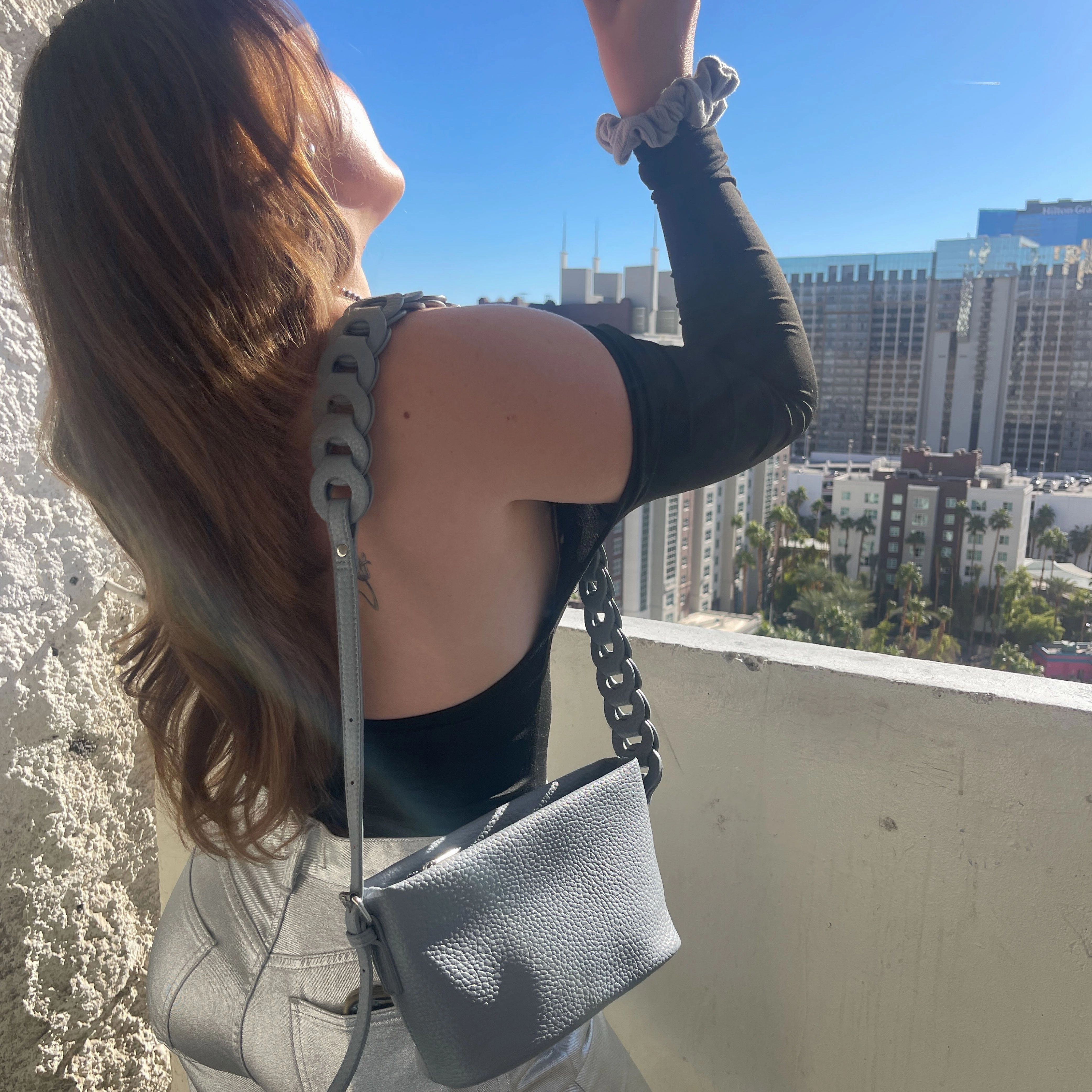 Daisy Crossbody with braided shoulder strap