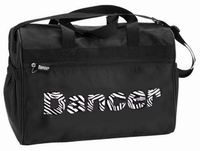 Dansbagz Zebra"Dancer" Duffel Bag One Size Black