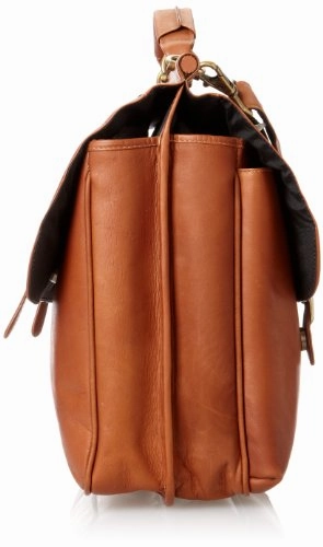 David King & Co. Dowel Laptop Briefcase, Tan, One Size