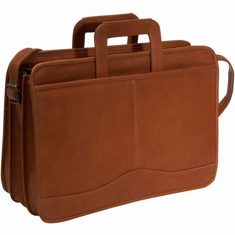 David King Triple Gusset Drop Handle Briefcase