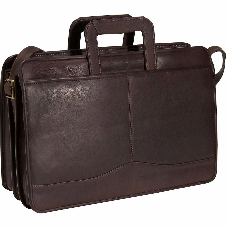 David King Triple Gusset Drop Handle Briefcase