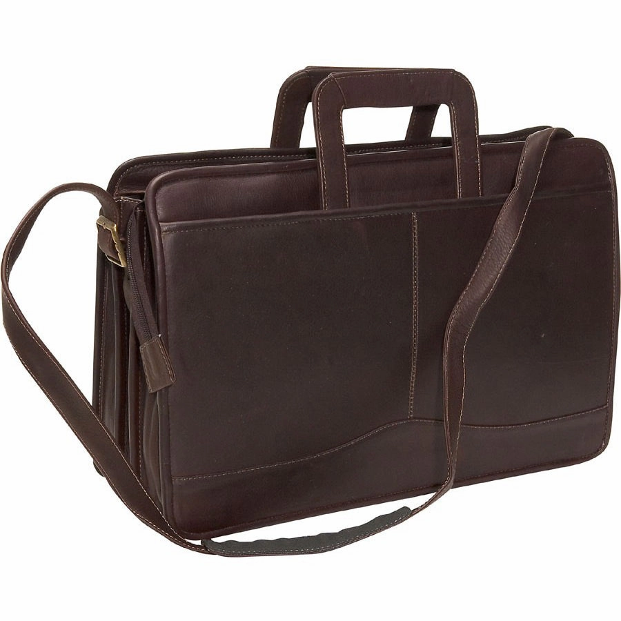 David King Triple Gusset Drop Handle Briefcase