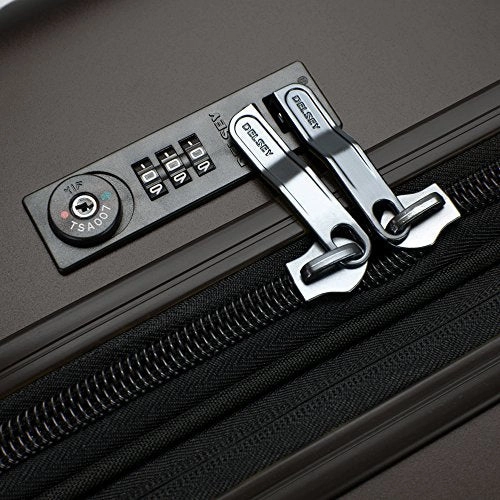 Delsey Helium Titanium 19" International Carry-On Expandable Spinner Luggage, Black