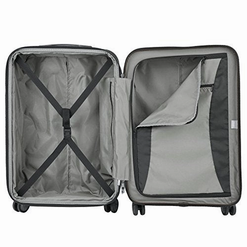 Delsey Helium Titanium 19" International Carry-On Expandable Spinner Luggage, Black
