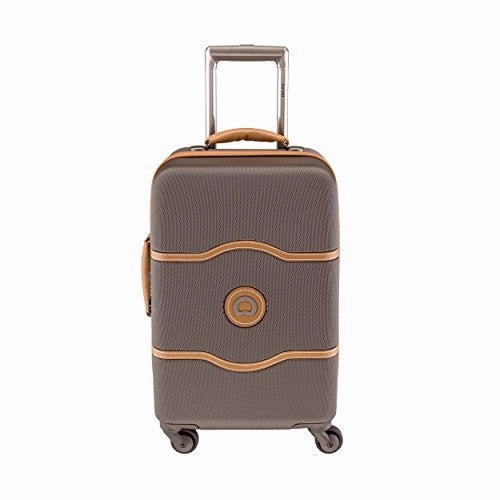 Delsey Luggage Chatelet 21 Inch Carry-On Spinner (One size, Chocolate/Tan)